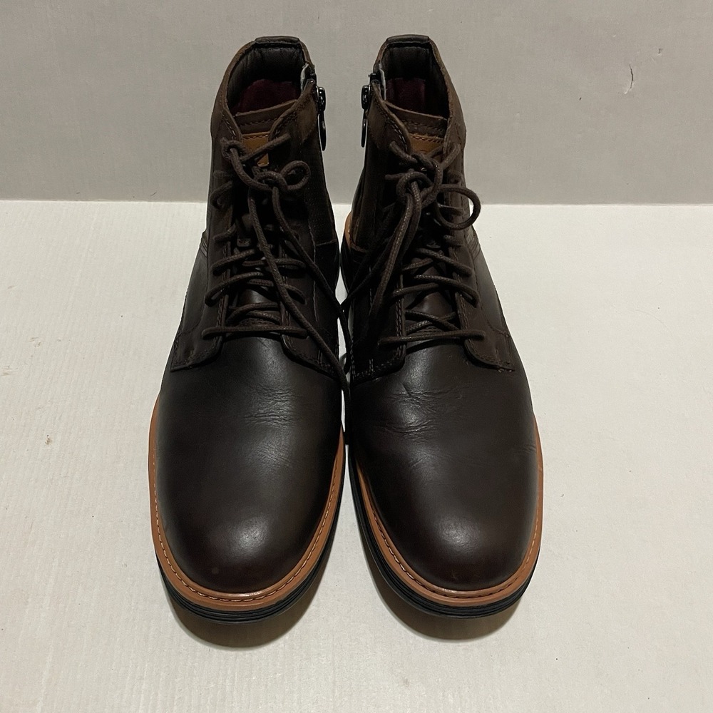 Mark Nason Los Angeles Leather Chukka Boots Dark Brown Side Zip Men's 8 SN225032 - Picture 2 of 8